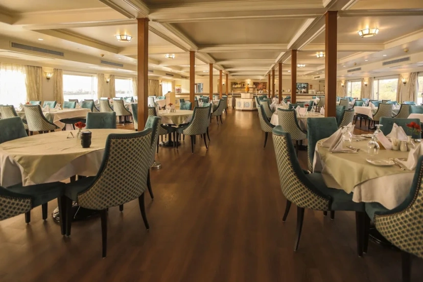 Restaurant aboard the MS Da Vinci Nile Cruise Nile cruise
